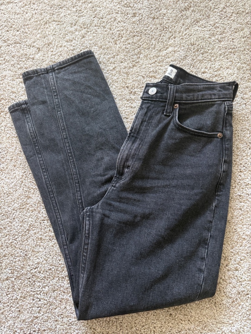 Abercrombie & Fitch Ankle Straight Ultra High Rise Jeans